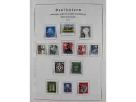 1945/72, meist ungebrauchte und gestempelte Sammlung Zonen ink. Saar, Bund mit gestempelten Heuss-Zusammendrucken, Berlin mit