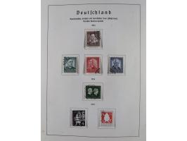 1945/72, meist ungebrauchte und gestempelte Sammlung Zonen ink. Saar, Bund mit gestempelten Heuss-Zusammendrucken, Berlin mit