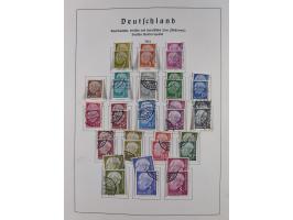 1945/72, meist ungebrauchte und gestempelte Sammlung Zonen ink. Saar, Bund mit gestempelten Heuss-Zusammendrucken, Berlin mit