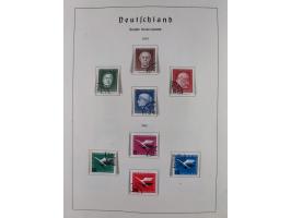 1945/72, meist ungebrauchte und gestempelte Sammlung Zonen ink. Saar, Bund mit gestempelten Heuss-Zusammendrucken, Berlin mit