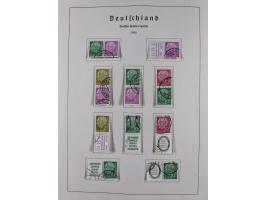 1945/72, meist ungebrauchte und gestempelte Sammlung Zonen ink. Saar, Bund mit gestempelten Heuss-Zusammendrucken, Berlin mit