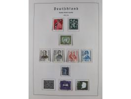 1945/72, meist ungebrauchte und gestempelte Sammlung Zonen ink. Saar, Bund mit gestempelten Heuss-Zusammendrucken, Berlin mit