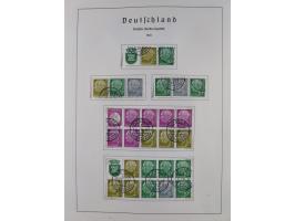 1945/72, meist ungebrauchte und gestempelte Sammlung Zonen ink. Saar, Bund mit gestempelten Heuss-Zusammendrucken, Berlin mit
