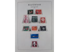 1945/72, meist ungebrauchte und gestempelte Sammlung Zonen ink. Saar, Bund mit gestempelten Heuss-Zusammendrucken, Berlin mit