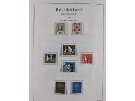 1945/72, meist ungebrauchte und gestempelte Sammlung Zonen ink. Saar, Bund mit gestempelten Heuss-Zusammendrucken, Berlin mit