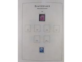 1945/72, meist ungebrauchte und gestempelte Sammlung Zonen ink. Saar, Bund mit gestempelten Heuss-Zusammendrucken, Berlin mit