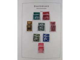 1945/72, meist ungebrauchte und gestempelte Sammlung Zonen ink. Saar, Bund mit gestempelten Heuss-Zusammendrucken, Berlin mit