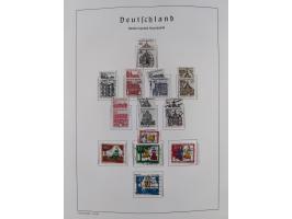 1945/72, meist ungebrauchte und gestempelte Sammlung Zonen ink. Saar, Bund mit gestempelten Heuss-Zusammendrucken, Berlin mit