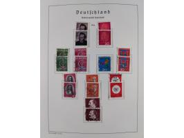 1945/72, meist ungebrauchte und gestempelte Sammlung Zonen ink. Saar, Bund mit gestempelten Heuss-Zusammendrucken, Berlin mit