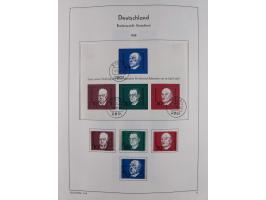 1945/72, meist ungebrauchte und gestempelte Sammlung Zonen ink. Saar, Bund mit gestempelten Heuss-Zusammendrucken, Berlin mit