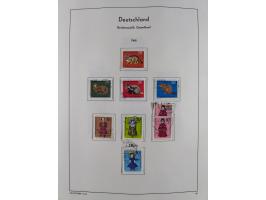 1945/72, meist ungebrauchte und gestempelte Sammlung Zonen ink. Saar, Bund mit gestempelten Heuss-Zusammendrucken, Berlin mit
