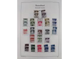 1945/72, meist ungebrauchte und gestempelte Sammlung Zonen ink. Saar, Bund mit gestempelten Heuss-Zusammendrucken, Berlin mit