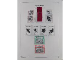 1945/72, meist ungebrauchte und gestempelte Sammlung Zonen ink. Saar, Bund mit gestempelten Heuss-Zusammendrucken, Berlin mit