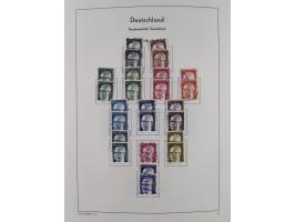 1945/72, meist ungebrauchte und gestempelte Sammlung Zonen ink. Saar, Bund mit gestempelten Heuss-Zusammendrucken, Berlin mit