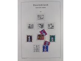 1945/72, meist ungebrauchte und gestempelte Sammlung Zonen ink. Saar, Bund mit gestempelten Heuss-Zusammendrucken, Berlin mit