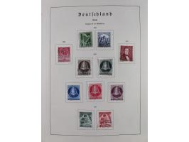 1945/72, meist ungebrauchte und gestempelte Sammlung Zonen ink. Saar, Bund mit gestempelten Heuss-Zusammendrucken, Berlin mit