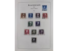 1945/72, meist ungebrauchte und gestempelte Sammlung Zonen ink. Saar, Bund mit gestempelten Heuss-Zusammendrucken, Berlin mit