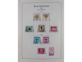 1945/72, meist ungebrauchte und gestempelte Sammlung Zonen ink. Saar, Bund mit gestempelten Heuss-Zusammendrucken, Berlin mit