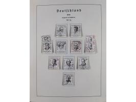 1945/72, meist ungebrauchte und gestempelte Sammlung Zonen ink. Saar, Bund mit gestempelten Heuss-Zusammendrucken, Berlin mit