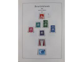 1945/72, meist ungebrauchte und gestempelte Sammlung Zonen ink. Saar, Bund mit gestempelten Heuss-Zusammendrucken, Berlin mit