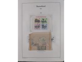 1945/72, meist ungebrauchte und gestempelte Sammlung Zonen ink. Saar, Bund mit gestempelten Heuss-Zusammendrucken, Berlin mit