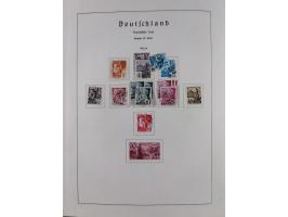 1945/72, meist ungebrauchte und gestempelte Sammlung Zonen ink. Saar, Bund mit gestempelten Heuss-Zusammendrucken, Berlin mit