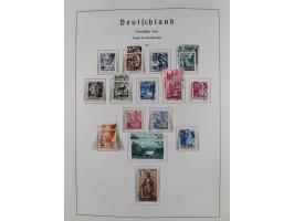 1945/72, meist ungebrauchte und gestempelte Sammlung Zonen ink. Saar, Bund mit gestempelten Heuss-Zusammendrucken, Berlin mit