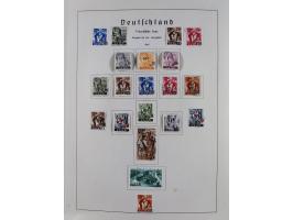 1945/72, meist ungebrauchte und gestempelte Sammlung Zonen ink. Saar, Bund mit gestempelten Heuss-Zusammendrucken, Berlin mit