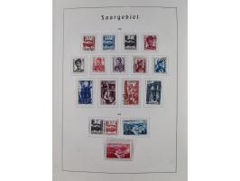 1945/72, meist ungebrauchte und gestempelte Sammlung Zonen ink. Saar, Bund mit gestempelten Heuss-Zusammendrucken, Berlin mit