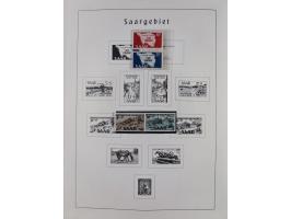 1945/72, meist ungebrauchte und gestempelte Sammlung Zonen ink. Saar, Bund mit gestempelten Heuss-Zusammendrucken, Berlin mit