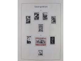 1945/72, meist ungebrauchte und gestempelte Sammlung Zonen ink. Saar, Bund mit gestempelten Heuss-Zusammendrucken, Berlin mit