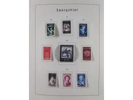 1945/72, meist ungebrauchte und gestempelte Sammlung Zonen ink. Saar, Bund mit gestempelten Heuss-Zusammendrucken, Berlin mit