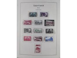 1945/72, meist ungebrauchte und gestempelte Sammlung Zonen ink. Saar, Bund mit gestempelten Heuss-Zusammendrucken, Berlin mit