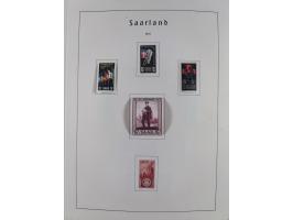 1945/72, meist ungebrauchte und gestempelte Sammlung Zonen ink. Saar, Bund mit gestempelten Heuss-Zusammendrucken, Berlin mit