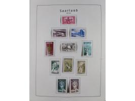 1945/72, meist ungebrauchte und gestempelte Sammlung Zonen ink. Saar, Bund mit gestempelten Heuss-Zusammendrucken, Berlin mit