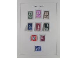 1945/72, meist ungebrauchte und gestempelte Sammlung Zonen ink. Saar, Bund mit gestempelten Heuss-Zusammendrucken, Berlin mit