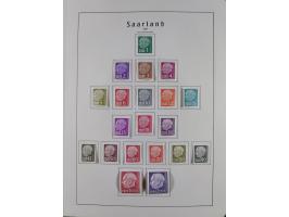 1945/72, meist ungebrauchte und gestempelte Sammlung Zonen ink. Saar, Bund mit gestempelten Heuss-Zusammendrucken, Berlin mit