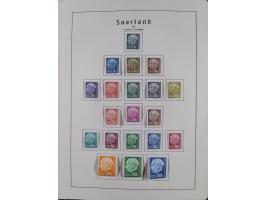 1945/72, meist ungebrauchte und gestempelte Sammlung Zonen ink. Saar, Bund mit gestempelten Heuss-Zusammendrucken, Berlin mit