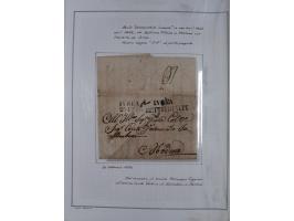 SARDINIEN: 1772/1960, Ausstellungssammlung “Die Stempel der Berggemeinschaft Bassa Dora Baltea” mit über 100 Briefen und Doku