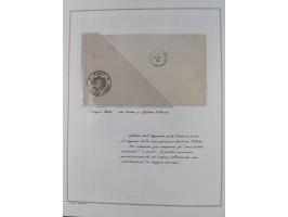 SARDINIEN: 1772/1960, Ausstellungssammlung “Die Stempel der Berggemeinschaft Bassa Dora Baltea” mit über 100 Briefen und Doku