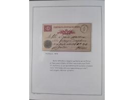 SARDINIEN: 1772/1960, Ausstellungssammlung “Die Stempel der Berggemeinschaft Bassa Dora Baltea” mit über 100 Briefen und Doku