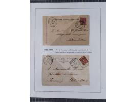 SARDINIEN: 1772/1960, Ausstellungssammlung “Die Stempel der Berggemeinschaft Bassa Dora Baltea” mit über 100 Briefen und Doku