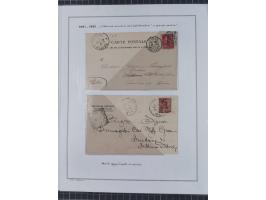 SARDINIEN: 1772/1960, Ausstellungssammlung “Die Stempel der Berggemeinschaft Bassa Dora Baltea” mit über 100 Briefen und Doku