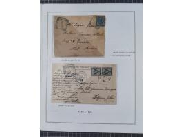 SARDINIEN: 1772/1960, Ausstellungssammlung “Die Stempel der Berggemeinschaft Bassa Dora Baltea” mit über 100 Briefen und Doku