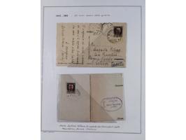 SARDINIEN: 1772/1960, Ausstellungssammlung “Die Stempel der Berggemeinschaft Bassa Dora Baltea” mit über 100 Briefen und Doku