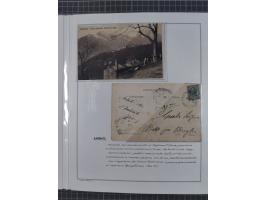 SARDINIEN: 1772/1960, Ausstellungssammlung “Die Stempel der Berggemeinschaft Bassa Dora Baltea” mit über 100 Briefen und Doku