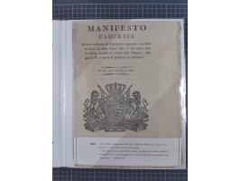 SARDINIEN: 1772/1960, Ausstellungssammlung “Die Stempel der Berggemeinschaft Bassa Dora Baltea” mit über 100 Briefen und Doku