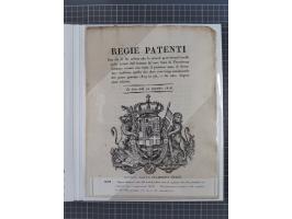 SARDINIEN: 1772/1960, Ausstellungssammlung “Die Stempel der Berggemeinschaft Bassa Dora Baltea” mit über 100 Briefen und Doku