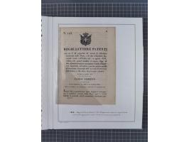 SARDINIEN: 1772/1960, Ausstellungssammlung “Die Stempel der Berggemeinschaft Bassa Dora Baltea” mit über 100 Briefen und Doku