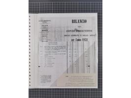 SARDINIEN: 1772/1960, Ausstellungssammlung “Die Stempel der Berggemeinschaft Bassa Dora Baltea” mit über 100 Briefen und Doku